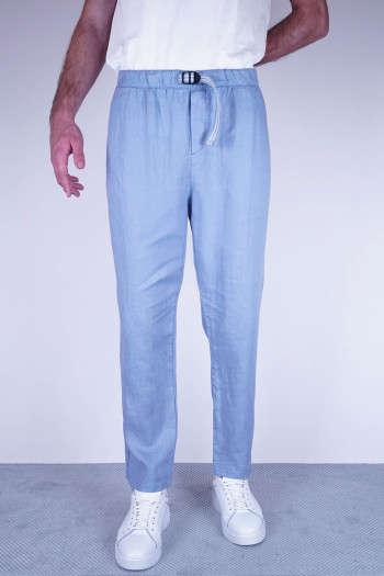 Erkek Havuç Kesim Ham Keten Yazlık Jogger Pantolon