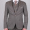 Slim Fit Erkek Armürlü Yelekli Sivri Yaka Takım Elbise