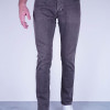 Slim Fit Erkek Taşlamalı Beş Cep Kot Pantolon Kahverengi