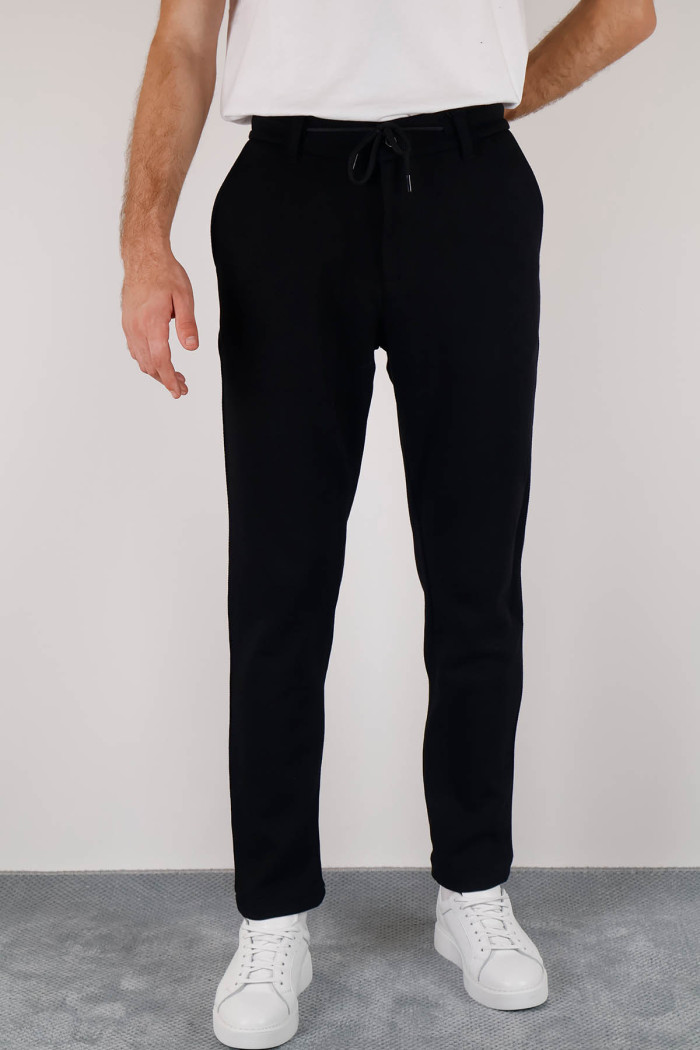 Extra Slim Fit Erkek İpli Jogger Spor Pantolon