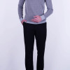 Slim Fit  Erkek Desenli Tam Boğazlı Dokuma Triko Bej