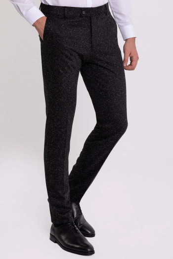 Slim Fit Erkek Armürlü Klasik Dar Paça Kumaş Pantolon