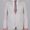 Slim Fit Erkek Sivri Yaka Yeleksiz Klasik Takım Elbise Bej