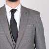 Slim Fit Erkek Armürlü Yelekli Klasik Takım Elbise