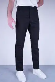 Slim Fit Erkek Beş Cep Düz Kumaş Kot Pantolon 1