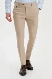 Slim Fit Erkek Yan Cep Likralı Rahat Penye Kumaş Pantolon 1