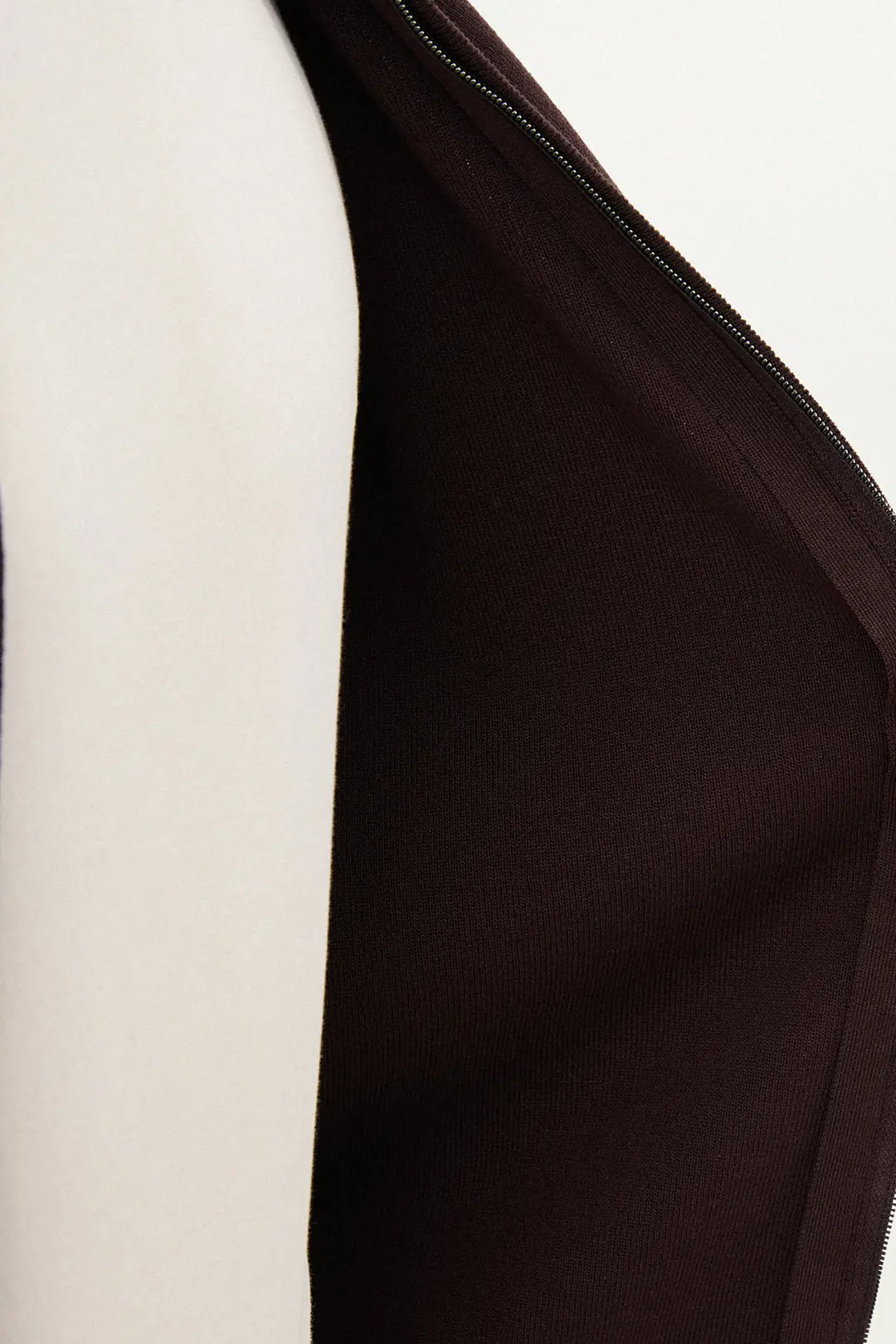 Slim Fit Erkek Çift Fermuarlı Boğazlı Yaka Örme Hırka 6
