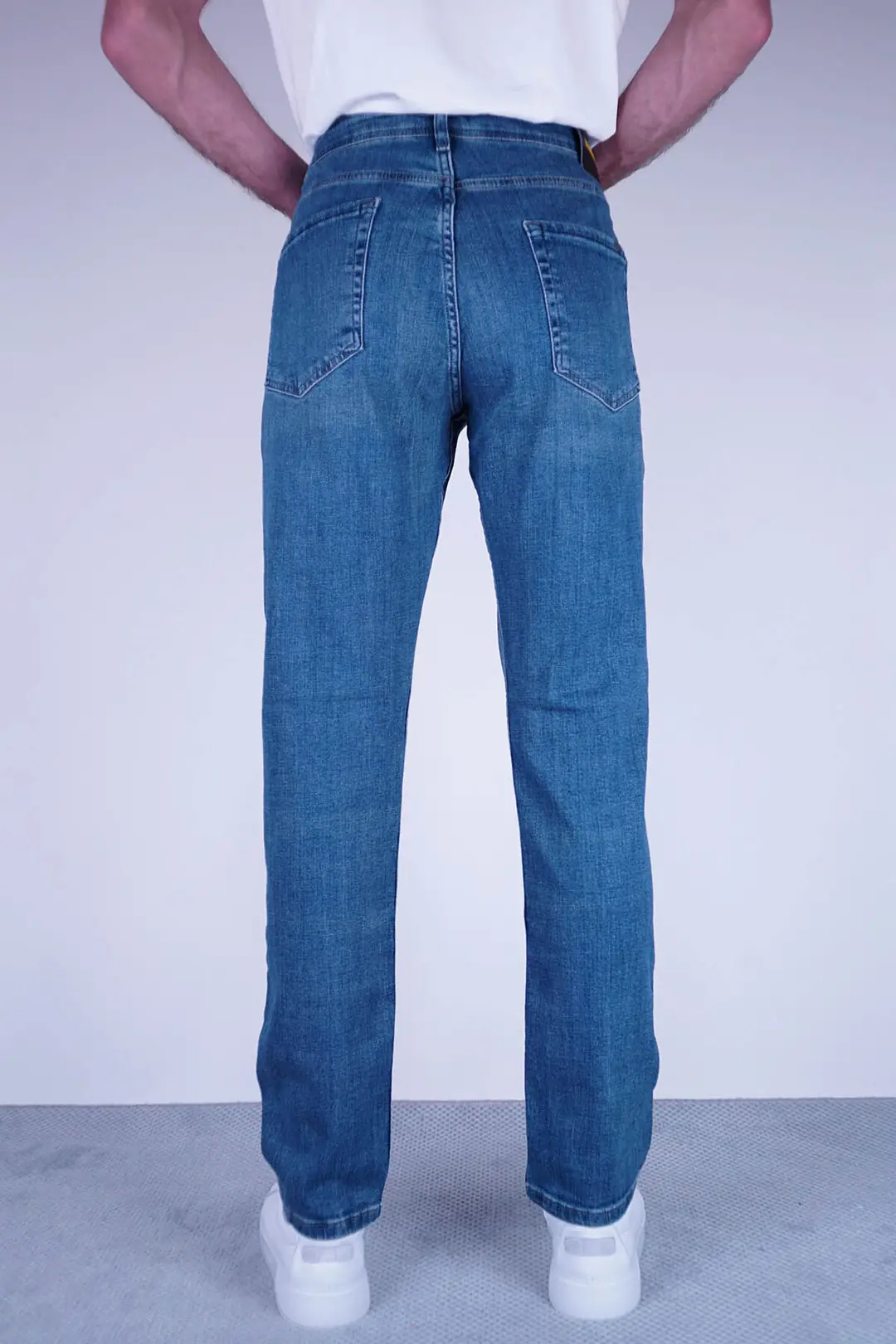 Slim Fit Erkek Daralan Paça Likralı Kot Pantolon 3