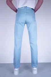 Slim Fit Erkek Düz Kumaş Pamuklu Beş Cep Kot Pantolon 4