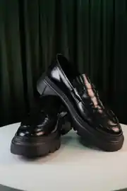 Erkek Hakiki Deri Eva Taban Kemer Detaylı Loafer Model Ayakkabı 3