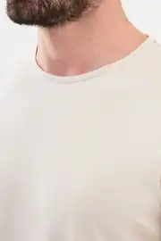 Slim Fit Erkek Bambu Kumaş O Yaka Kısa Kol Düz Tshırt 3