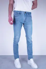 Slim Fit Erkek Destroylu Dar Paça Kot Pantolon 1