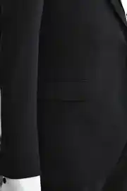 Slim Fit Erkek Likralı Rahat Simli Sivri Yaka Yelekli Smokin 6