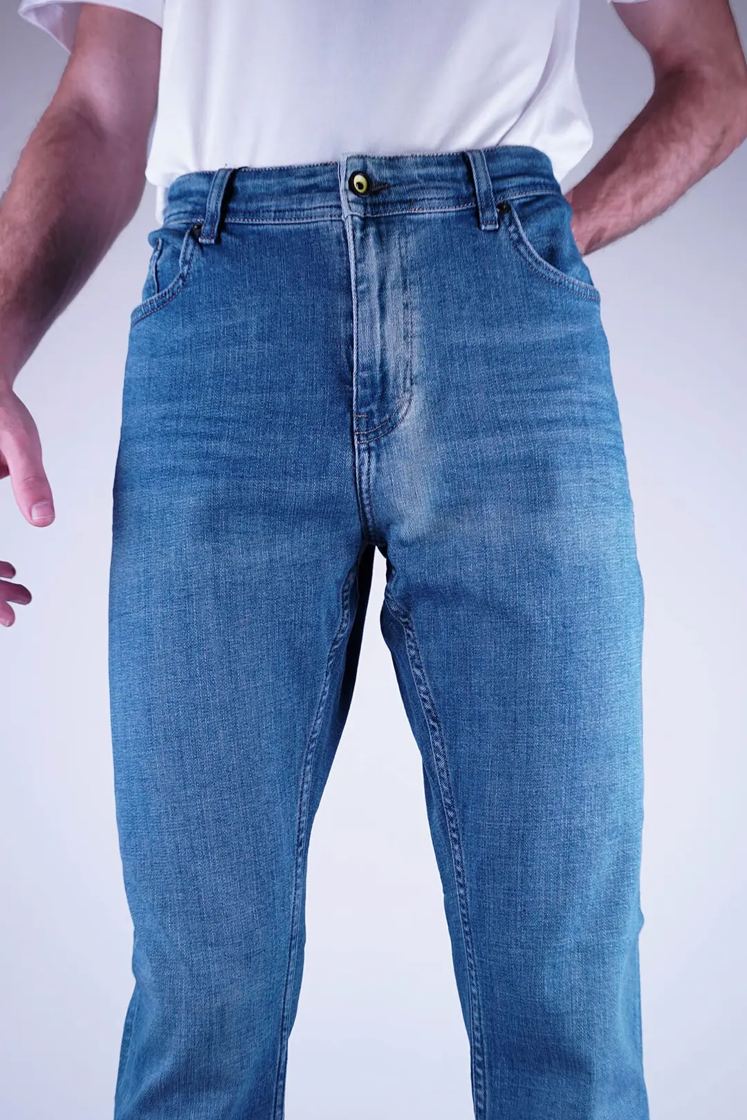 Slim Fit Erkek Daralan Paça Likralı Kot Pantolon 4