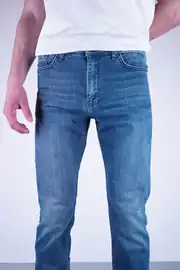 Slim Fit Erkek Daralan Paça Beş Cep Kot Pantolon 4