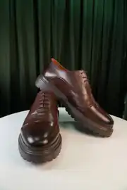 Erkek Hakiki Deri Tırktıklı Eva Taban Bağcıklı Klasik Ayakkabı 3