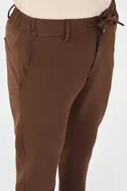 Slim Fit Erkek İpli Lastikli Likralı Penye Kumaş Jogger Pantolon 2