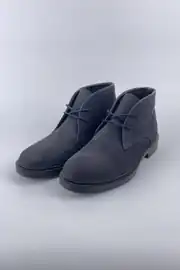 Erkek Süet Deri Kauçuk Taban Bağcıklı Model  Casual Bot 1