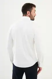 Slim Fit Erkek Penye Kumaş Uzun Kol Gömlek 2
