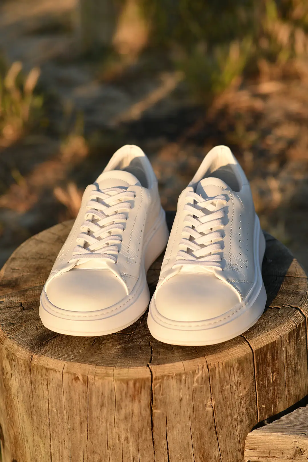 Erkek Hakiki Deri Bağcıklı Sneakers Model Spor Ayakkabı 1