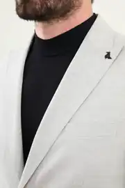 Slim Fit Erkek Dokulu Yeleksiz Jogger Takım Elbise 5