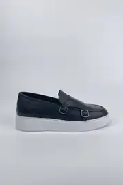 Erkek Hakiki Deri Tokalı Model Casual Ayakkabı 5