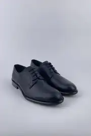 Erkek Hakiki Deri Neolit Taban  Bağcıklı Mat Klasik Ayakkabı 3