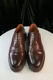 Erkek Hakiki Deri Tırktıklı Eva Taban Bağcıklı Klasik Ayakkabı 4