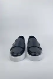 Erkek Hakiki Deri Tokalı Model Casual Ayakkabı 2