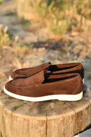 Erkek Hakiki Süet Deri Loafer Model Rahat Yazlık Ayakkabı 3