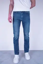 Slim Fit Erkek Daralan Paça Beş Cep Kot Pantolon 2