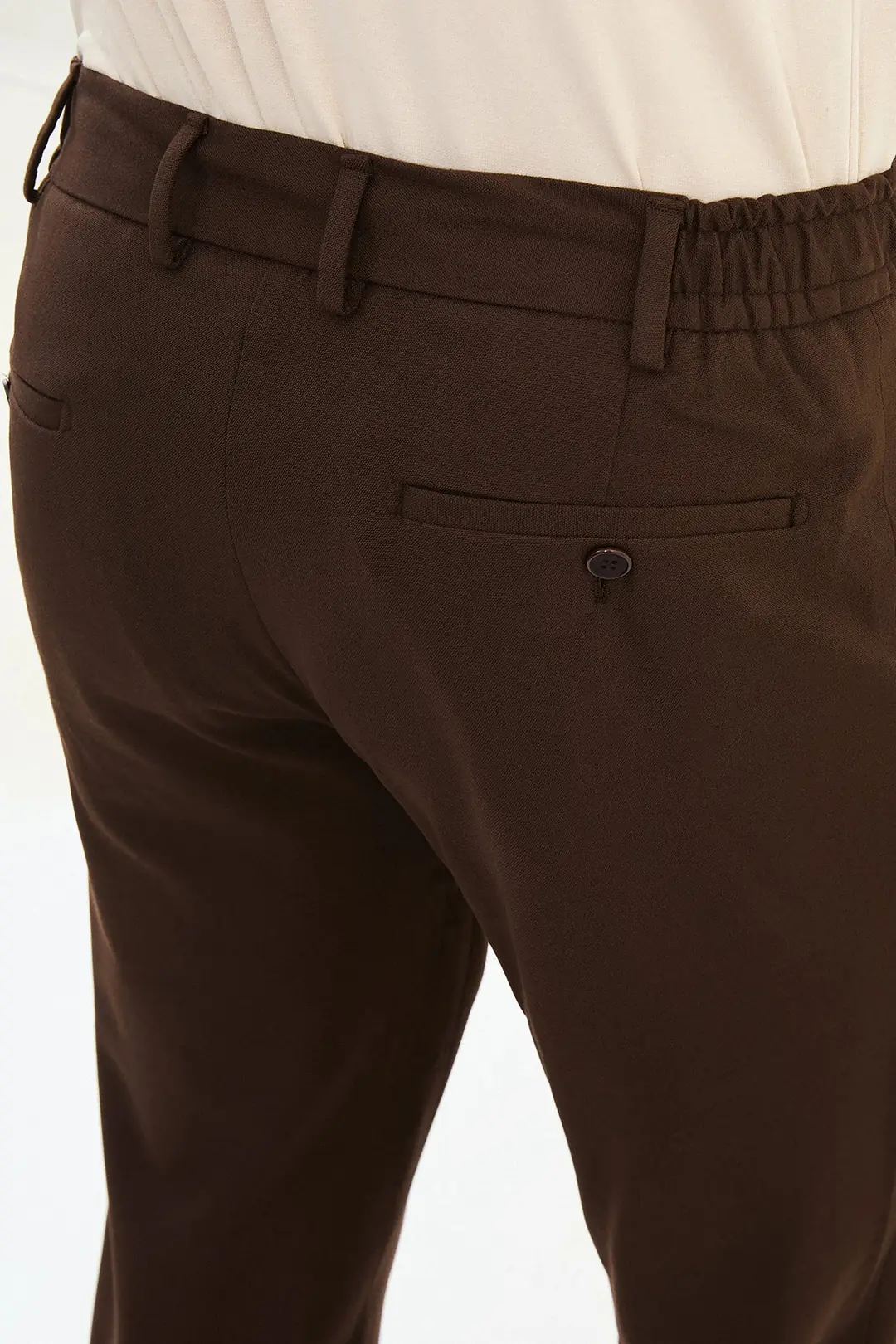 Slim Fit Erkek Likralı Rahat İpli Jogger Pantolon 4