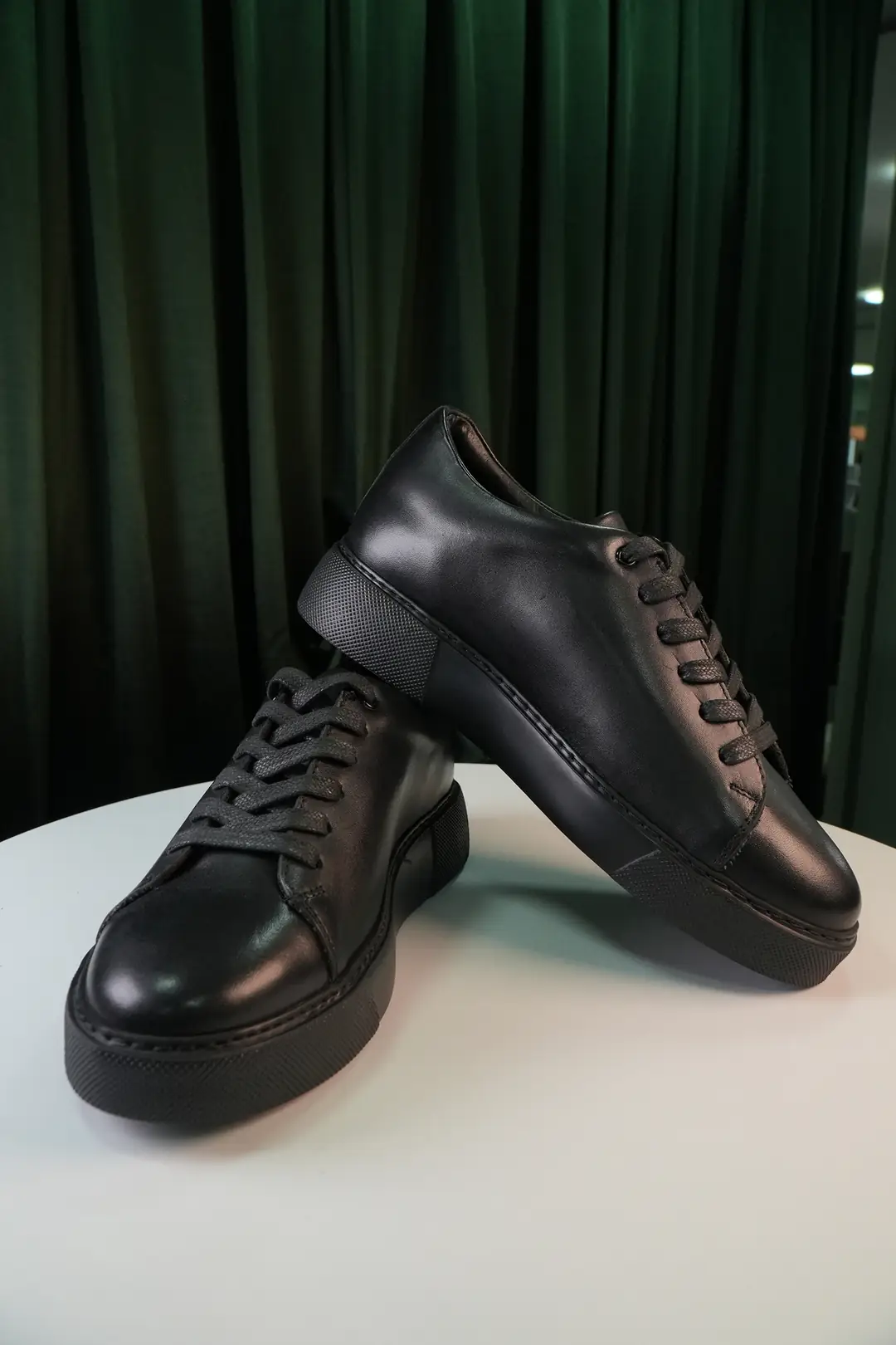 Erkek Hakik Deri Bağcıklı Sneakers Model Tırtıklı Taban Ayakkabı 3