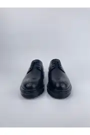 Erkek Hakiki Deri İğne Desen Eva Taban Klasik Ayakkabı 2