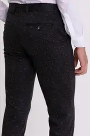 Slim Fit Erkek Armürlü Klasik Dar Paça Kumaş Pantolon 3