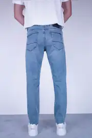 Slim Fit Erkek Taşlamalı Daralan Paça Kot Pantolon 4