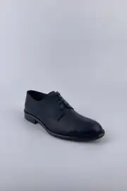 Erkek Hakiki Deri Neolit Taban  Bağcıklı Mat Klasik Ayakkabı 4