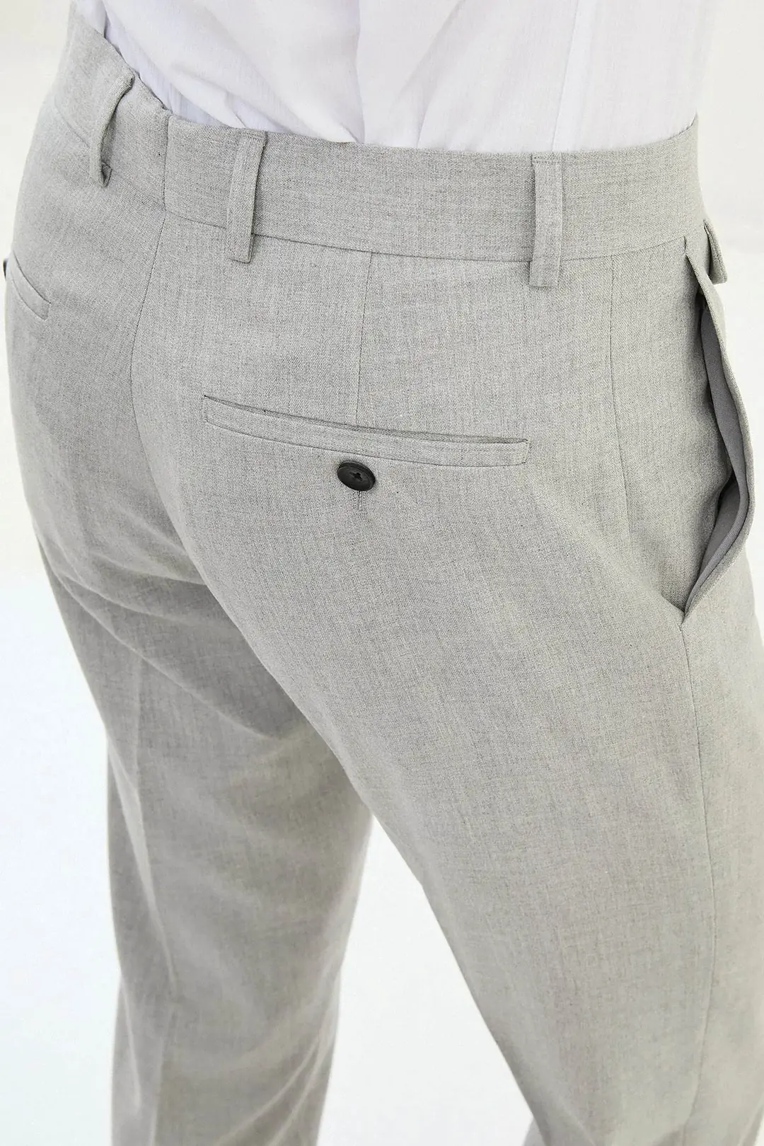 Slim Fit Erkek Penye Kumaş Likralı Kumaş Pantolon 3