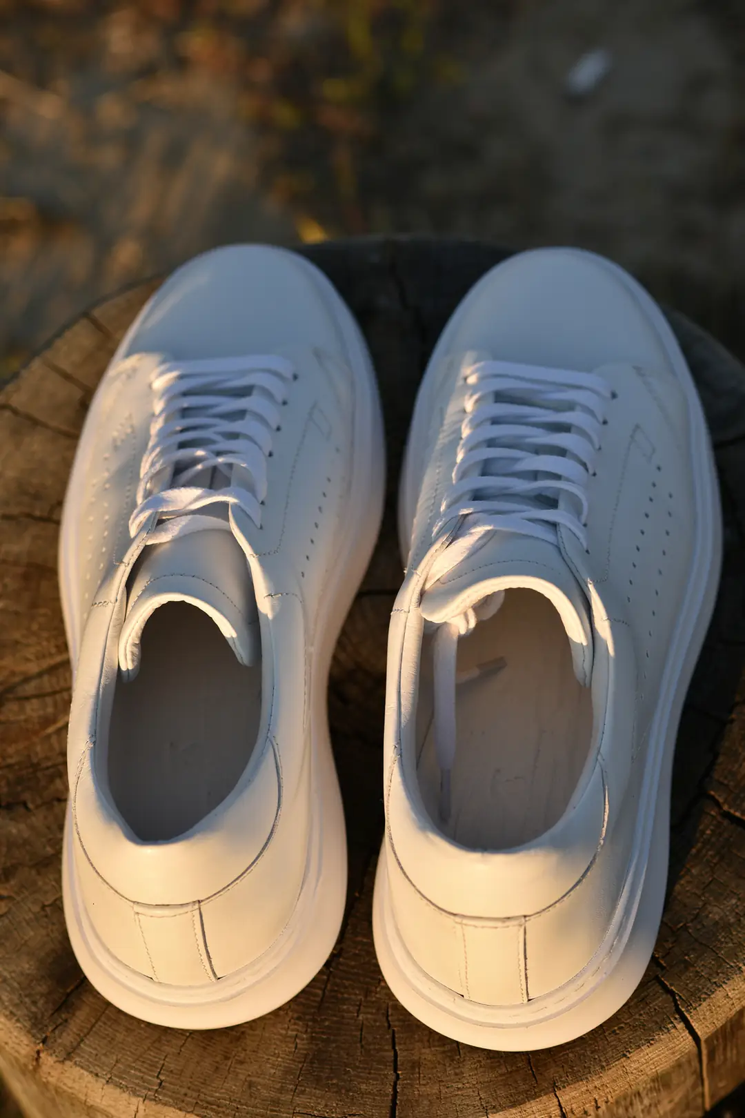 Erkek Hakiki Deri Bağcıklı Sneakers Model Spor Ayakkabı 7