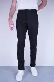 Slim Fit Erkek Beş Cep Düz Kumaş Kot Pantolon 2