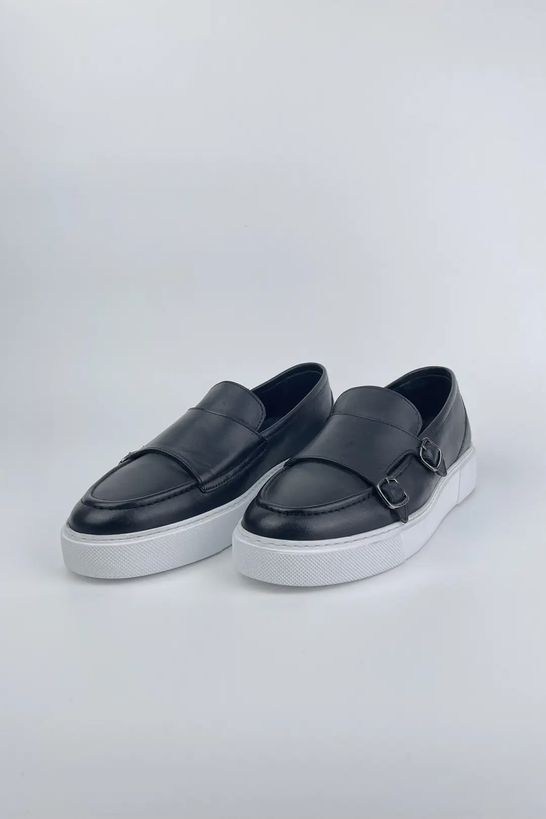 Erkek Hakiki Deri Tokalı Model Casual Ayakkabı