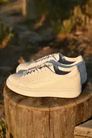 Erkek Hakiki Deri Bağcıklı Sneakers Model Spor Ayakkabı 2