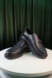 Erkek Hakiki Deri Tokalı Hafif Havuz Taban Loafer Ayakkabı 5