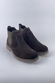 Erkek Süet Deri Dokulu Lastik Bilekli Casual Model Bot 3
