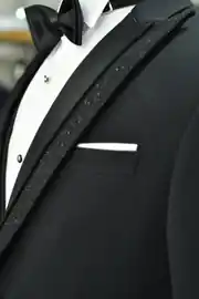 Slim Fit Erkek Likralı Rahat Simli Sivri Yaka Yelekli Smokin 4