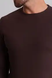 Slim Fit Erkek Dokulu Örme O Yaka Sweat 3