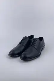 Erkek Hakiki Deri Neolit Taban  Bağcıklı Mat Klasik Ayakkabı 1