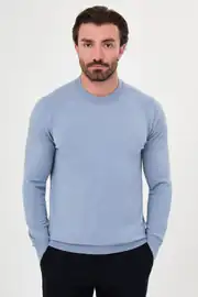Slim Fit O Yaka Kaşmir Yumuşak Kumaş İnce Triko  1