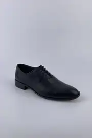 Erkek Hakiki Deri İğne Desen Neolit Taban Mat Klasik Ayakkabı 4