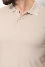 Slim Fit Erkek Polo Yaka Kısa Kol Pamuk Tshırt 3